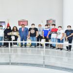 Büyükşehir Semt Konaklarında Eğitim Gören ve LGS Sınavını Kazanan  Öğrenciler Başkan Gürkan’ı Ziyaret Etti