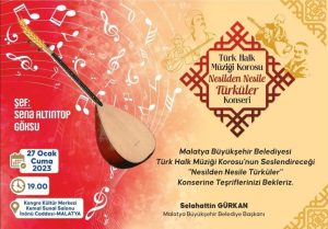 Büyükşehir Belediyesinden ‘Nesilden Nesile Türküler’ Konseri